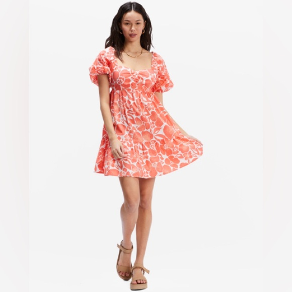Billabong Be Mine Short Sleeve Dress ‘Orange Crush’